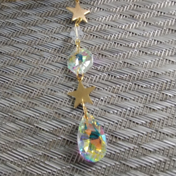 Opalite Crystal Moon Sun Catcher - Picture 5 of 5